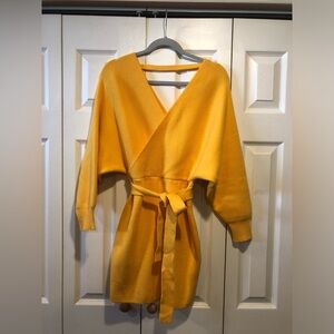 Off the shoulder sweater dress